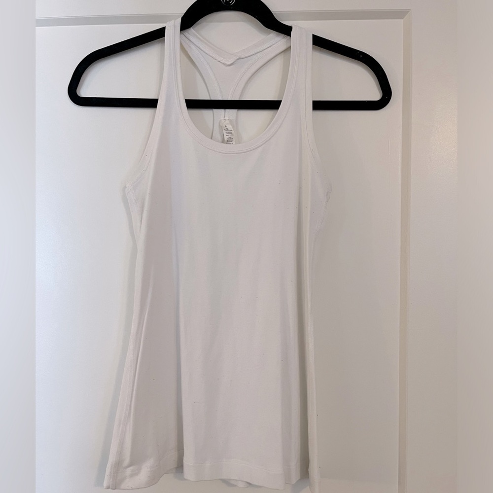 White lululemon tank top in size 4